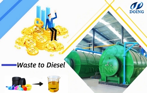 Un client mexicain choisit la pyrodistillatrice DOING pour le recyclage durable des pneus et du plastique