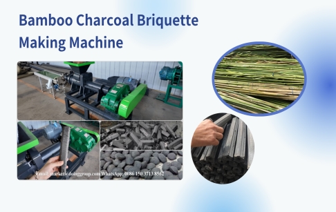Machine de fabrication de briquettes de charbon de bambou