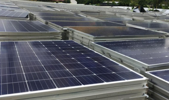 Panneaux solaires usagés