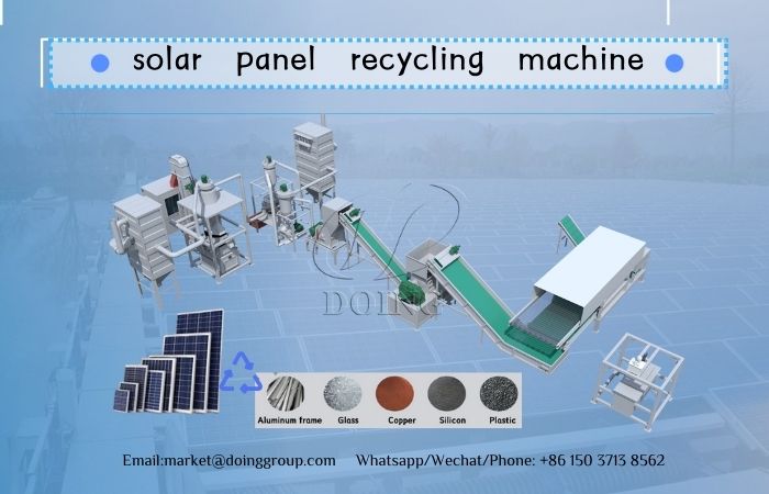 Machine de recyclage de panneaux photovoltaïques