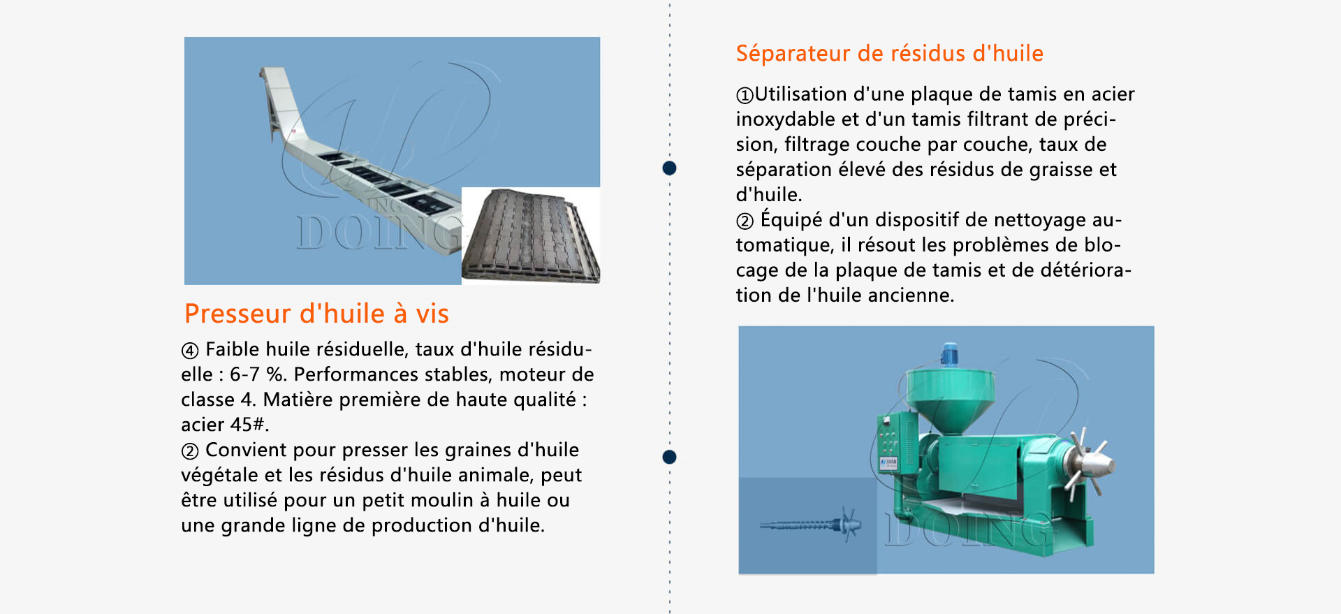 Machine de raffinage d'huile comestible pour petits animaux