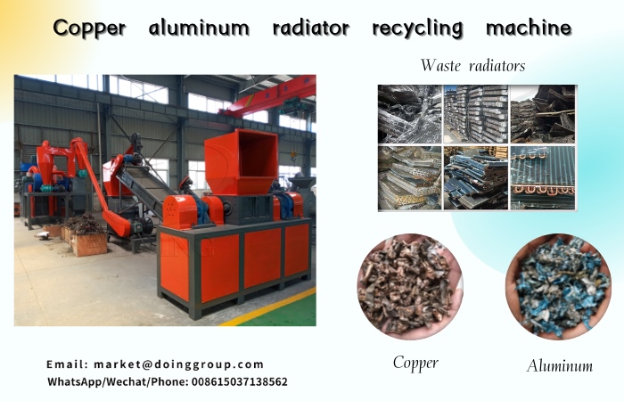 Machine de recyclage de radiateur