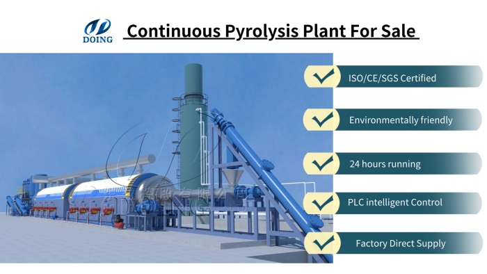 usine de pyrolyse entièrement automatique à vendre