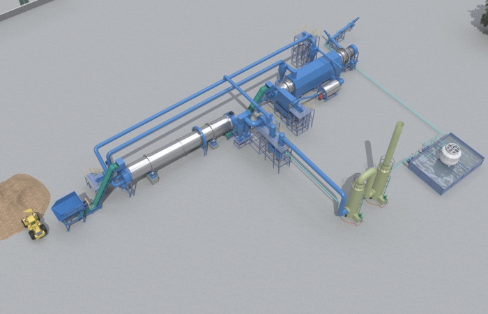 équipement de carbonisation continue