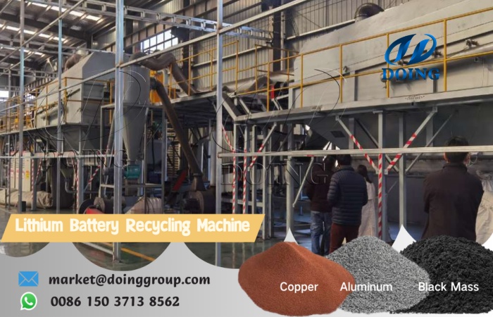 Usine de recyclage de batteries de véhicules électriques