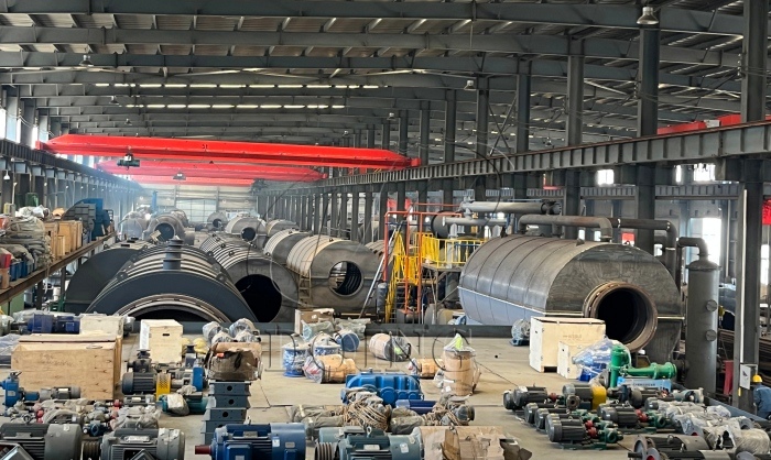 Usine de fabrication de machines Production de diesel par pyrolyse et raffinage d'huile à partir de pneus usagés