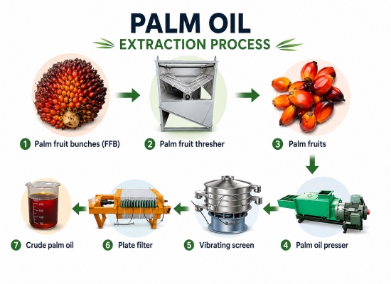 Un client angolais commande deux machines de production d'huile de palme d'une capacité de 1 tonne par heure