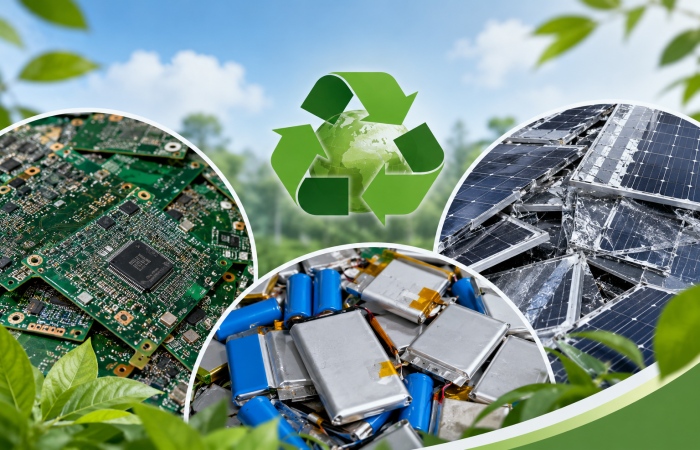 Machine de recyclage des déchets électroniques