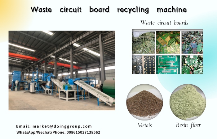 Machine de recyclage des cartes de circuits imprimés usagées